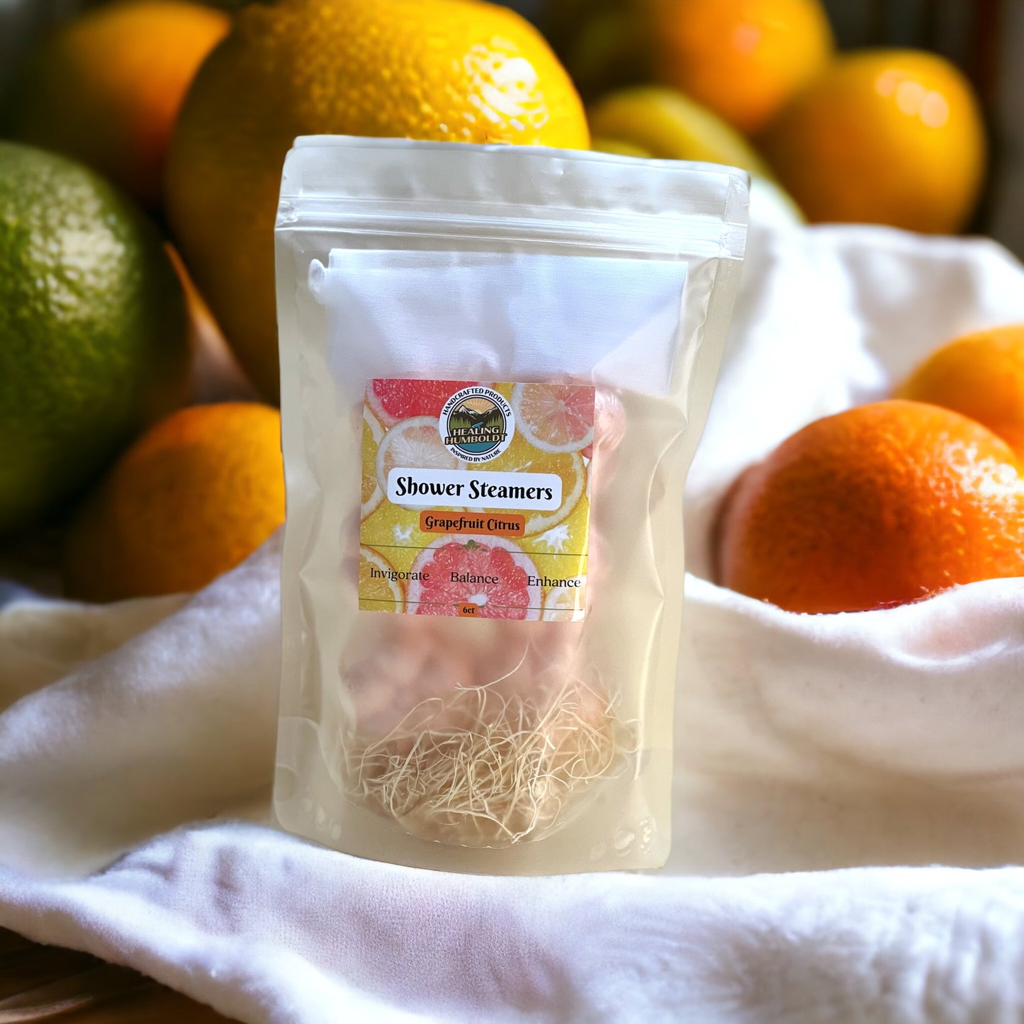 Grapefruit & Citrus Shower Steamers with Organza Bag